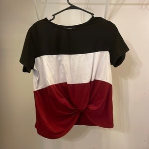 Red, white, and blue tee-shirt. Awesome for the 4th of July!!!